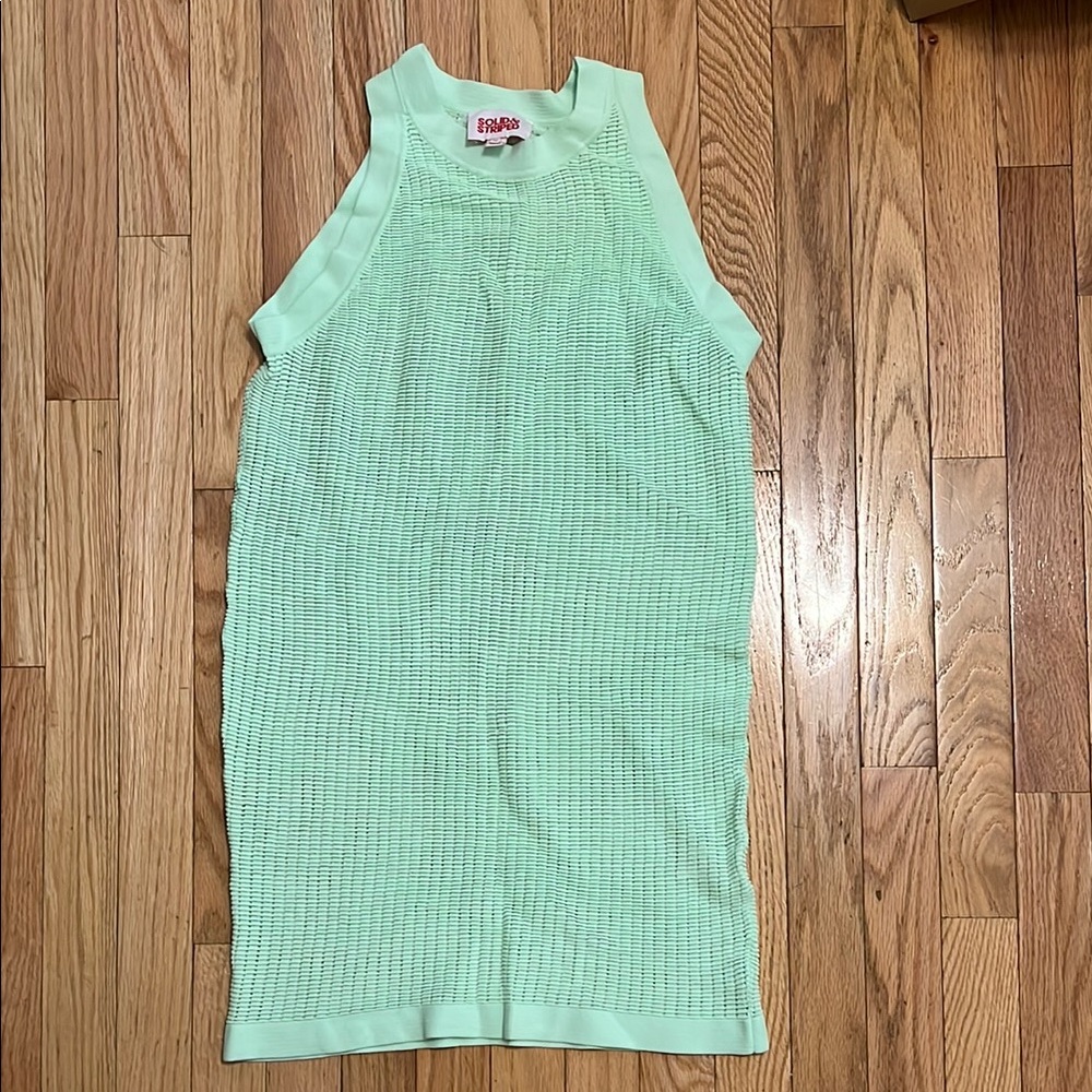 SOLID & STRIPED Mint Green Sleeveless Dress